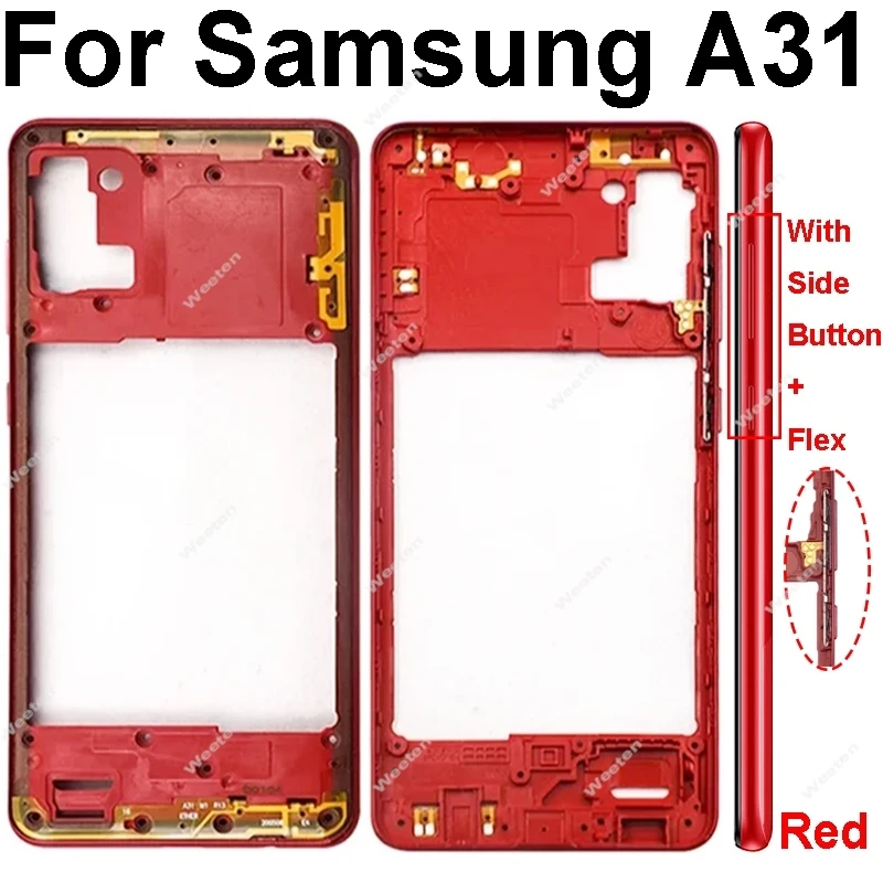 Enhanced Middle Frame Housing with Side Button - Universal Fit