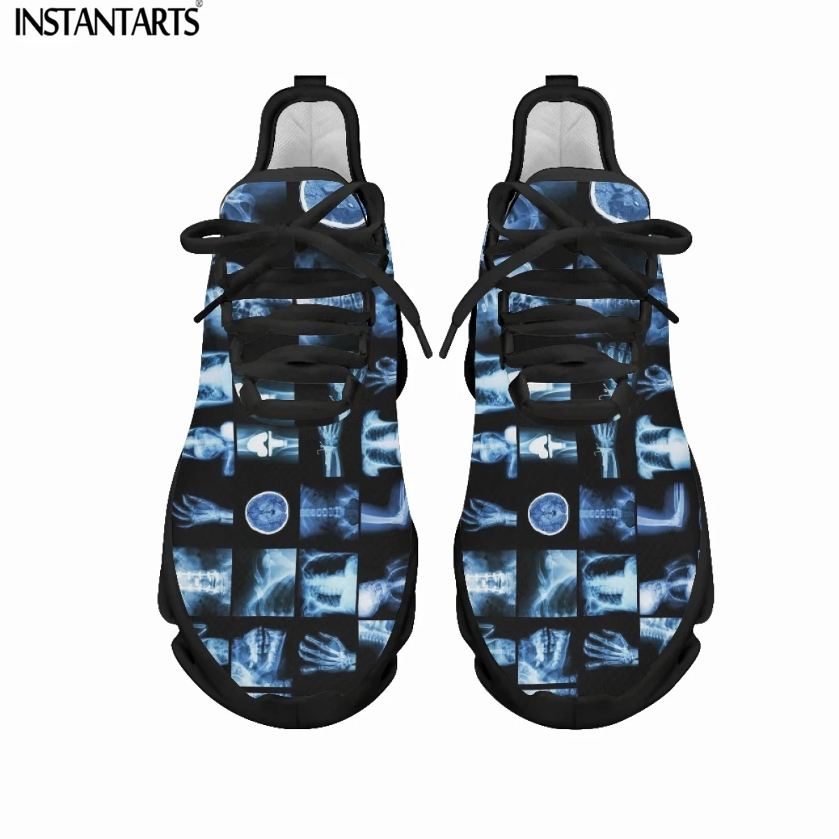 Fashion Mesh Sneakers Shoes Radiologic Technologist Blue Print Women Lightweight Flats Footwear Zapatillas Hombre