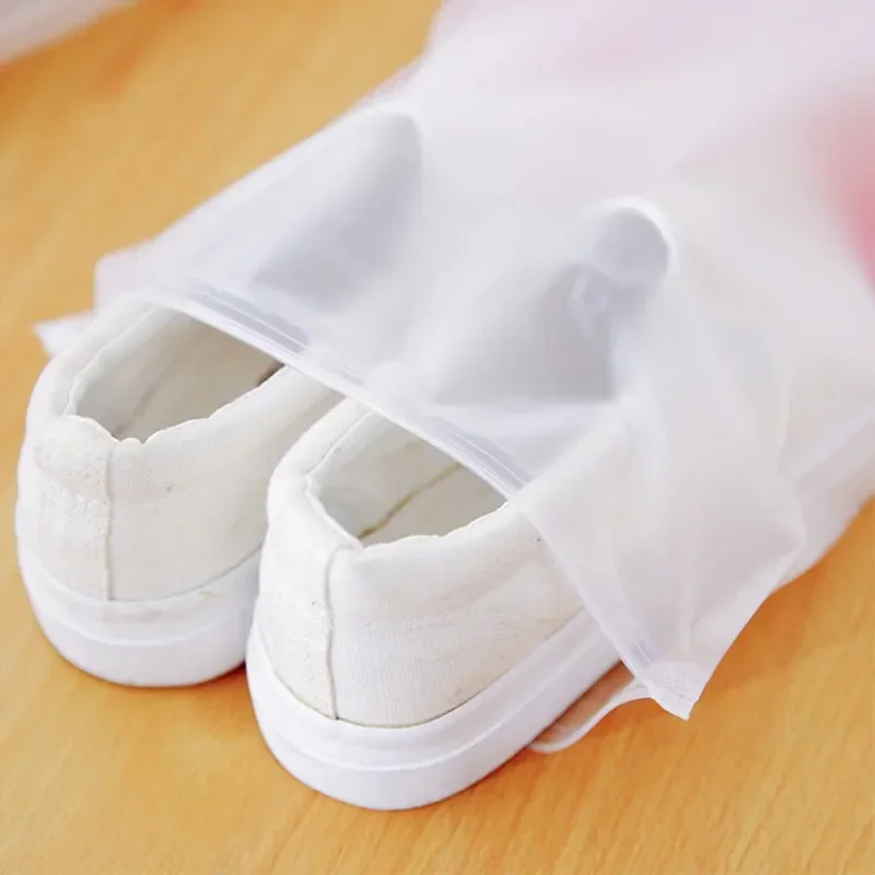 50Pcs Waterproof Swimming Bags Transparent Clothes Bag Sports Travel Storage Shoes Bag 3