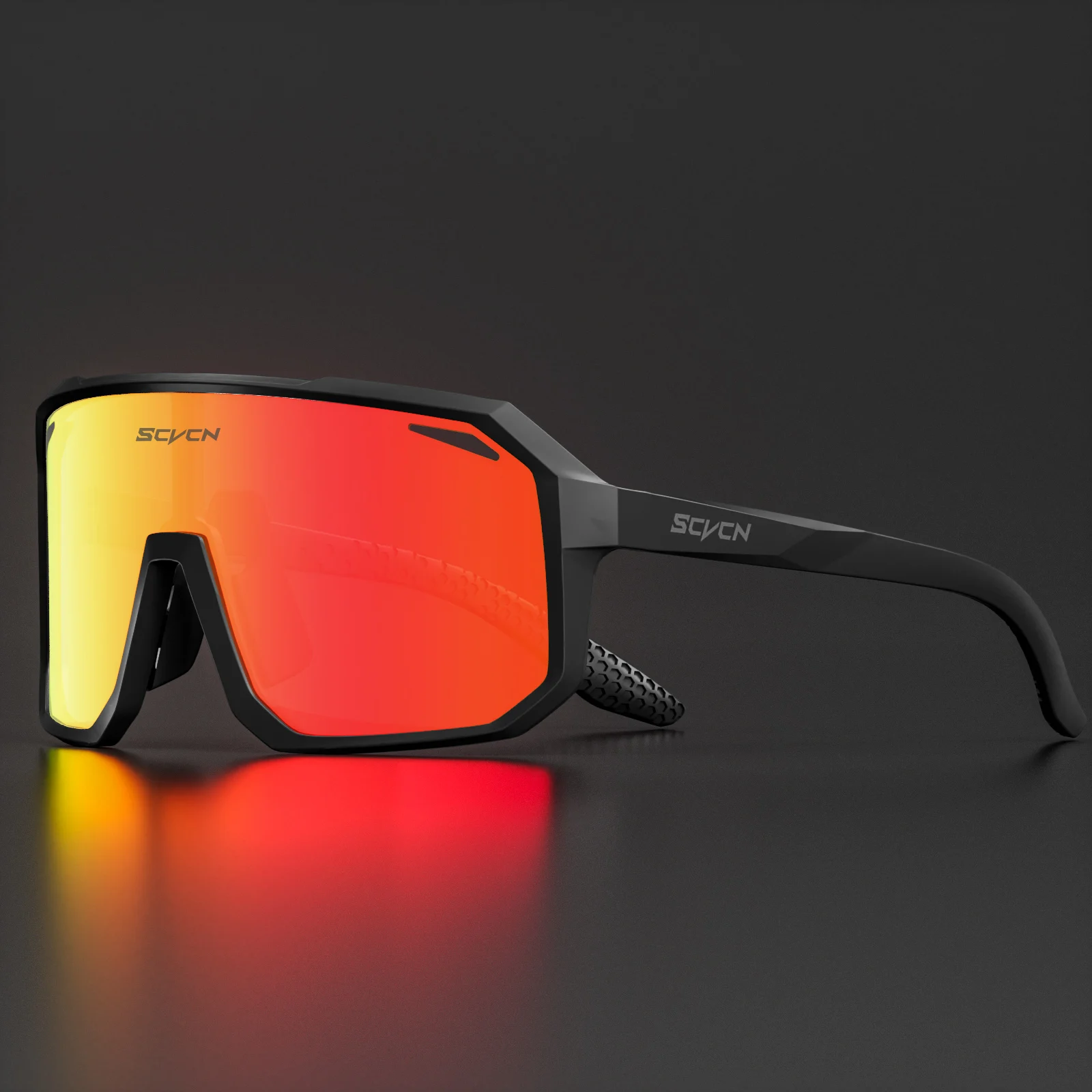 

SCVCN New Riding Cycling Sunglasses Outdoor Sports Running Goggles Men's Mtb Bicycle Glasses Women Cycling Eyewear 1 Lens