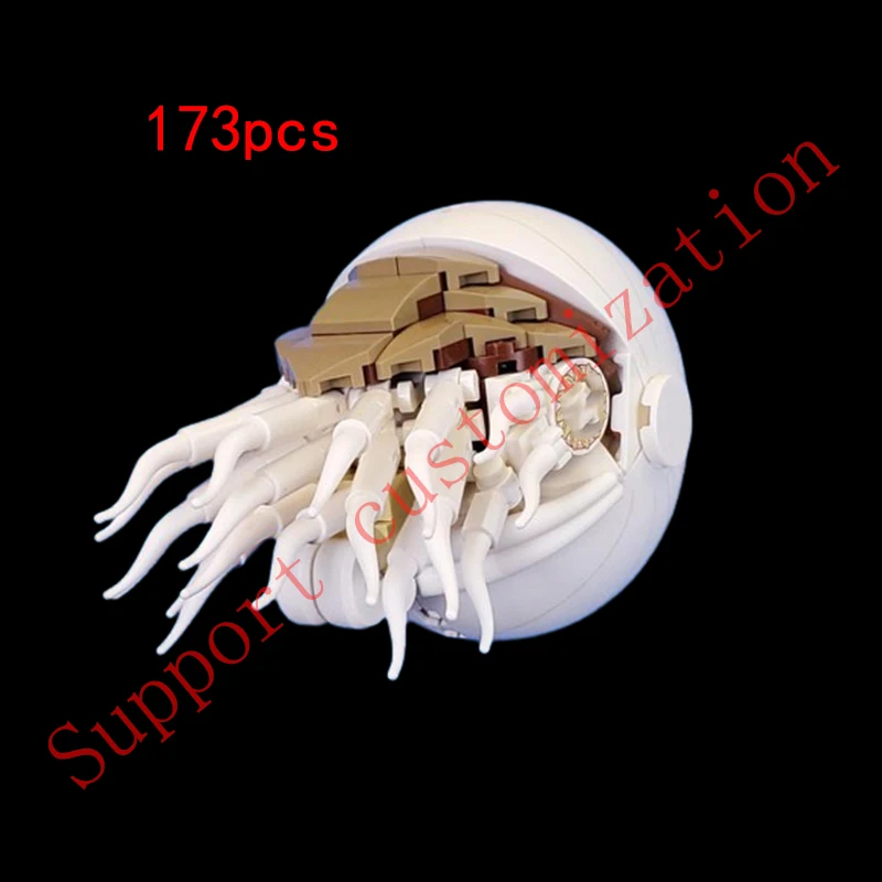 

Fast delivery, Nautilus animal model, small particle assembly building block toys, MOC coding customized set available