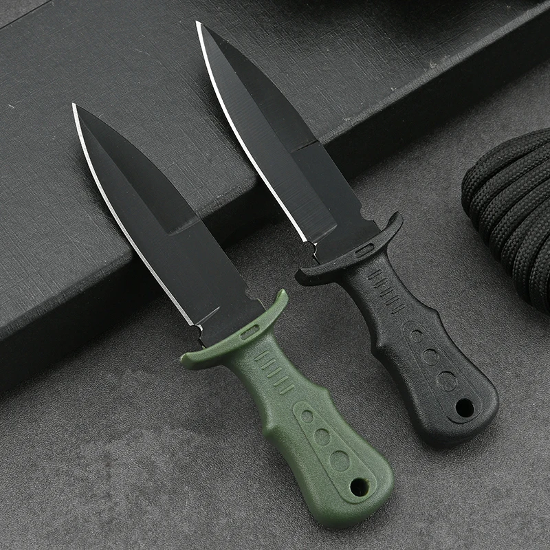 Mini Necklace Tactical Neck Knife Field Emergency Defense Pocket Knife Outdoor Straight Camping Portable Fruit