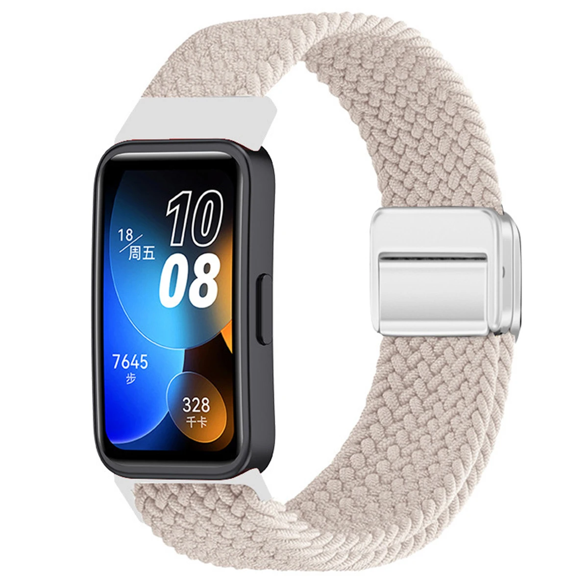 Braided Nylon Strap with Magnetic Buckle - Adjustable and Comfortable Watchband Accessories