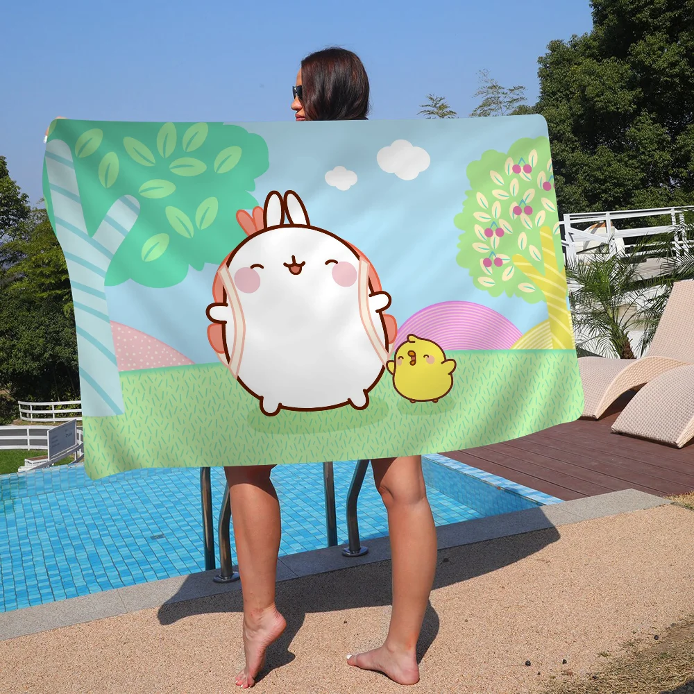Molang Big Microfiber Beach Towels Quick Dry Towel Sand Beach Towels Pool Towel For Travel Swim Pool Yoga 2