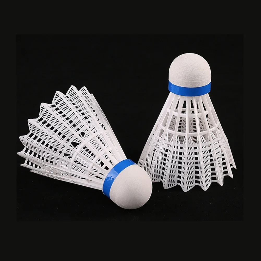 Badminton Shuttlecock 6pcs/set Nylon Shuttlecock Table Fiber Ball Head Full Round Wool Style Plastic Badminton for Outdoor Training Use Durable