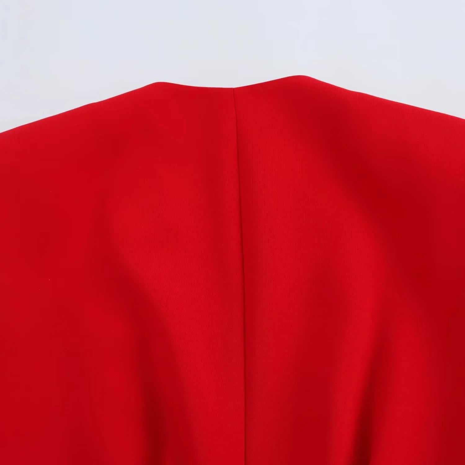Lady Chic Red Vest Blazer Suit V Neck Sashes Sleeveless Blazer High Waist Wide Leg Pants Fashion Summer Sets
