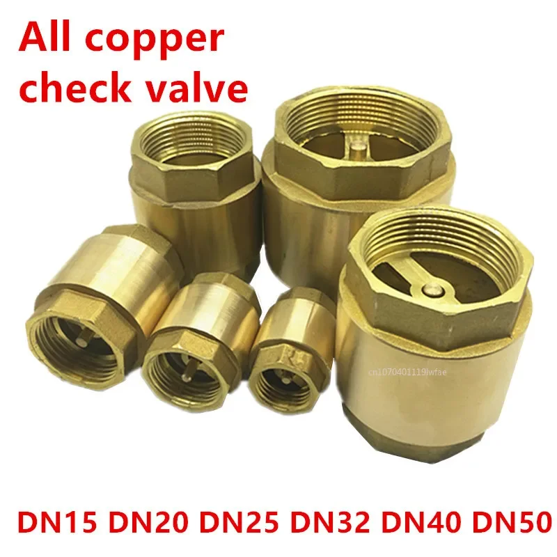 1個 DN15/DN20/DN25 NPT 真鍮 メス インラインスプリング チェックバルブ 直径25mm 200WOG 水制御用 チェックバルブ  DN15/DN20/DN25 NPT 真鍮スレッド インラインスプリングチェックバルブ 直径25mm 200WOG DN15/ DN15 DN20 DN25 DN32 DN40 DN50 真鍮製スレッドインラインスプリングチェックバルブ(1-1/2")