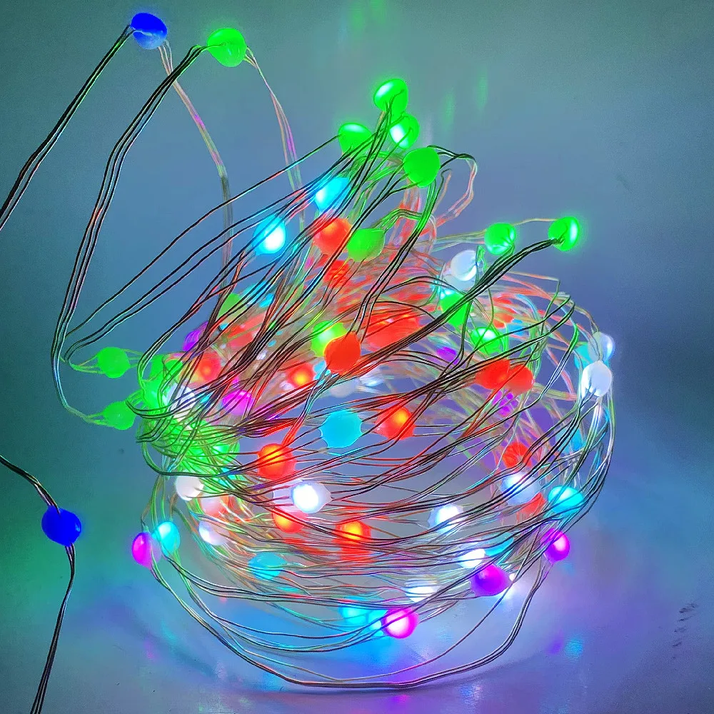 

WS2812B Led String With USB 18key RF Remote WS2812 Pixels/m RGB Individually Addressable LED Strip Light DC5V 10m 100leds