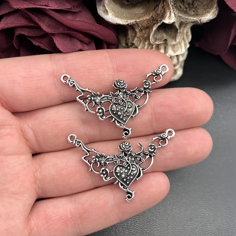 5pcs 45x30mm Pendant Gothic Jewelry Vintage Halloween