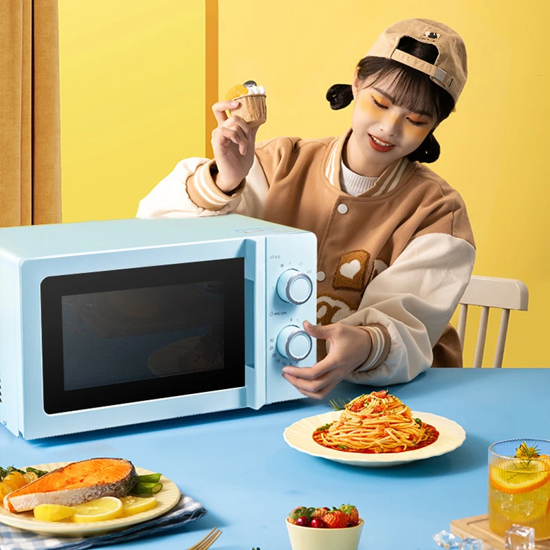 Microwave Oven 17L Capacity Knob Control Turntable Heating Household Multifunctional Microwave Oven