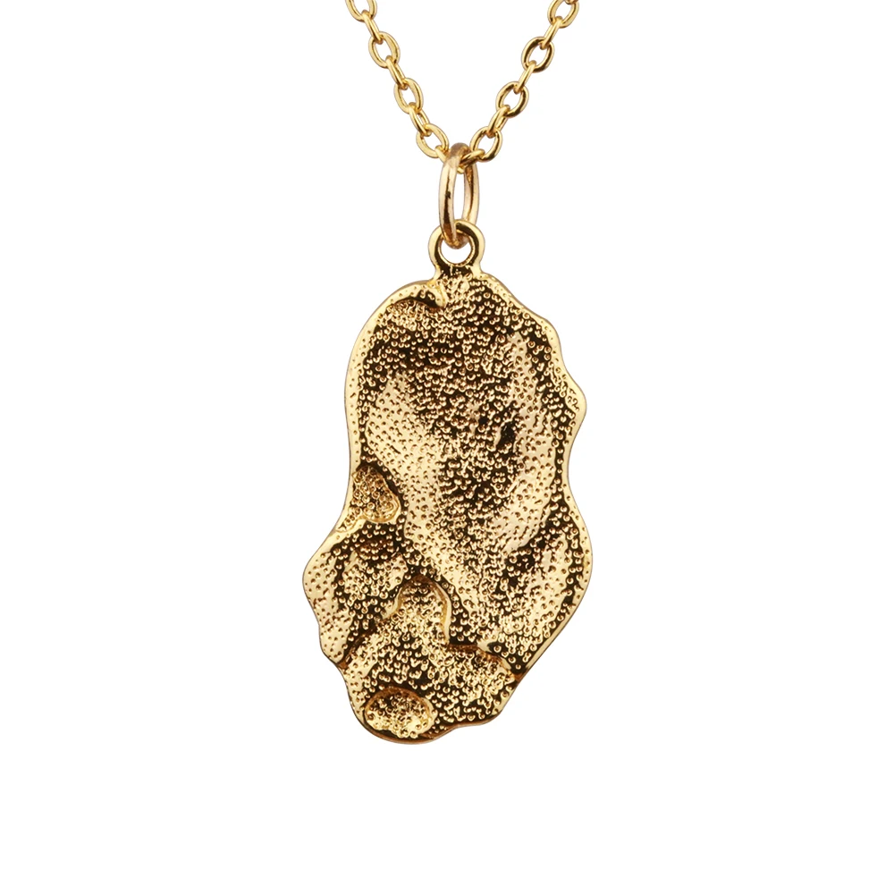 

Irregular Shape 14k Gold Plated Pendant Clavicle Necklace For Women Party Jewelry Gift