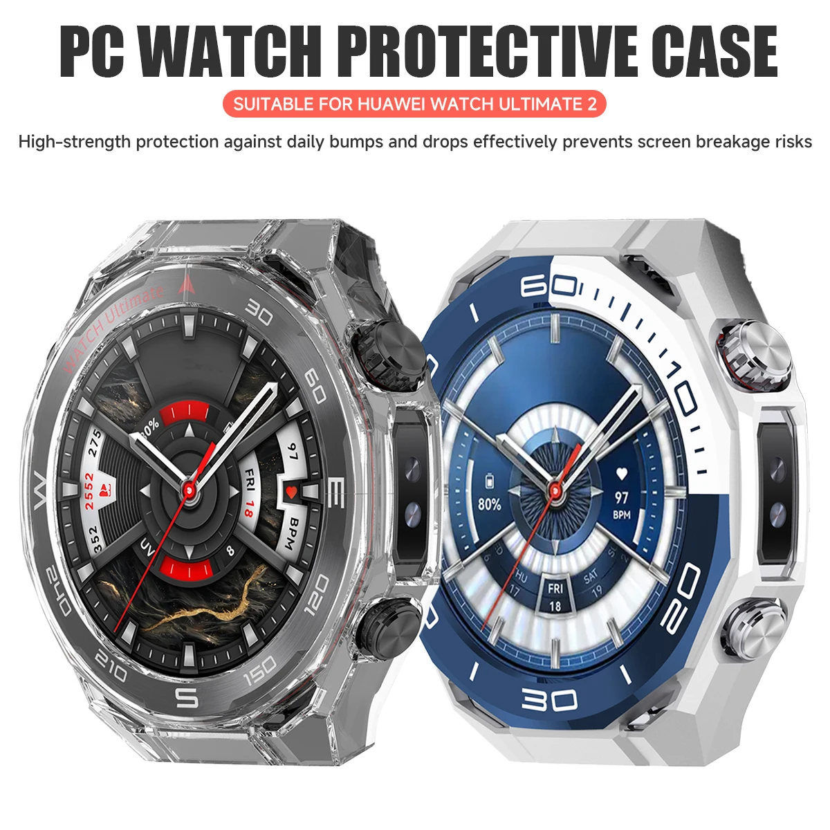 Premium Full Coverage Protective Bumper Case for Huawei Watch Ultimate 2