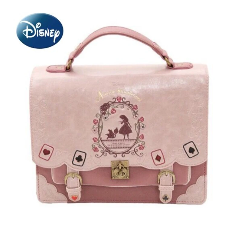 Disney Alice Original New Women's Handbag Luxury Brand Large Capacity Women's Backpack JK Style Cartoon Fashion Lolita Bag