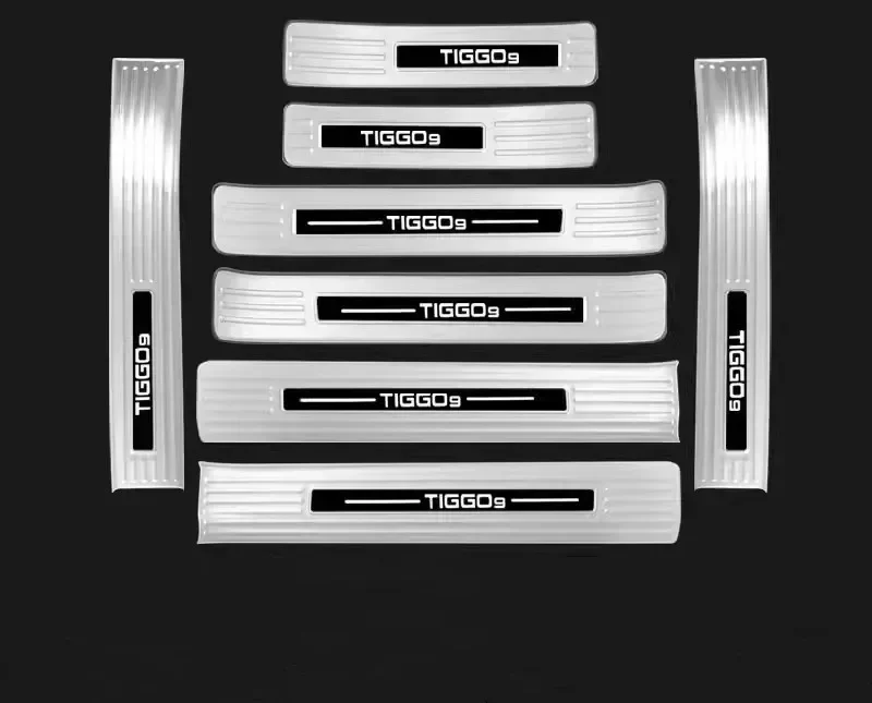 Chery Tiggo 9 Stainless Steel Door Sill & Boot Lip Guard Set view 6