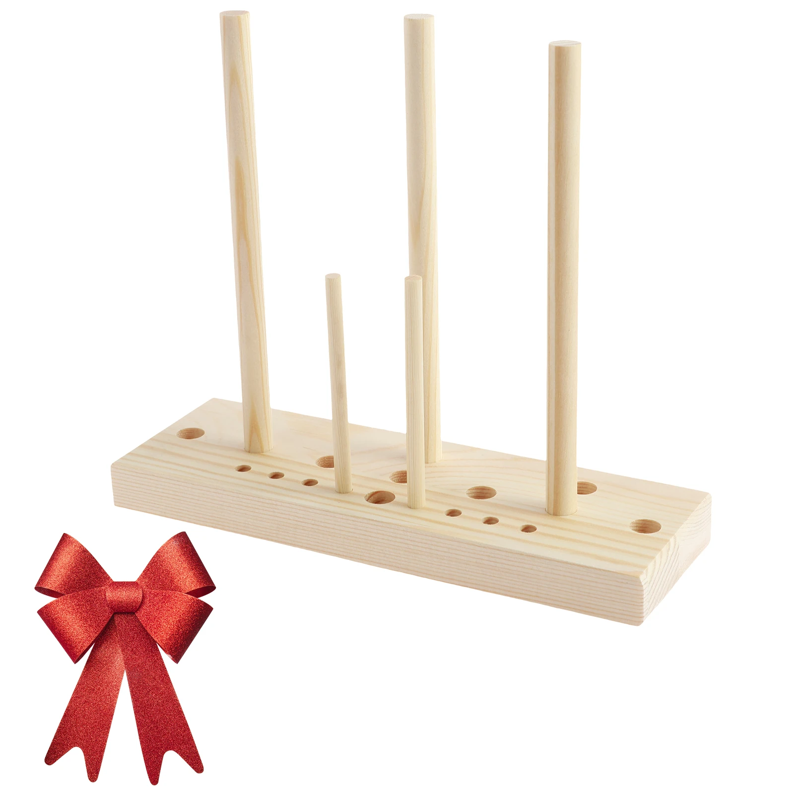 Wooden Multi-Size Bow Maker for DIY Crafts and Christmas Decorations