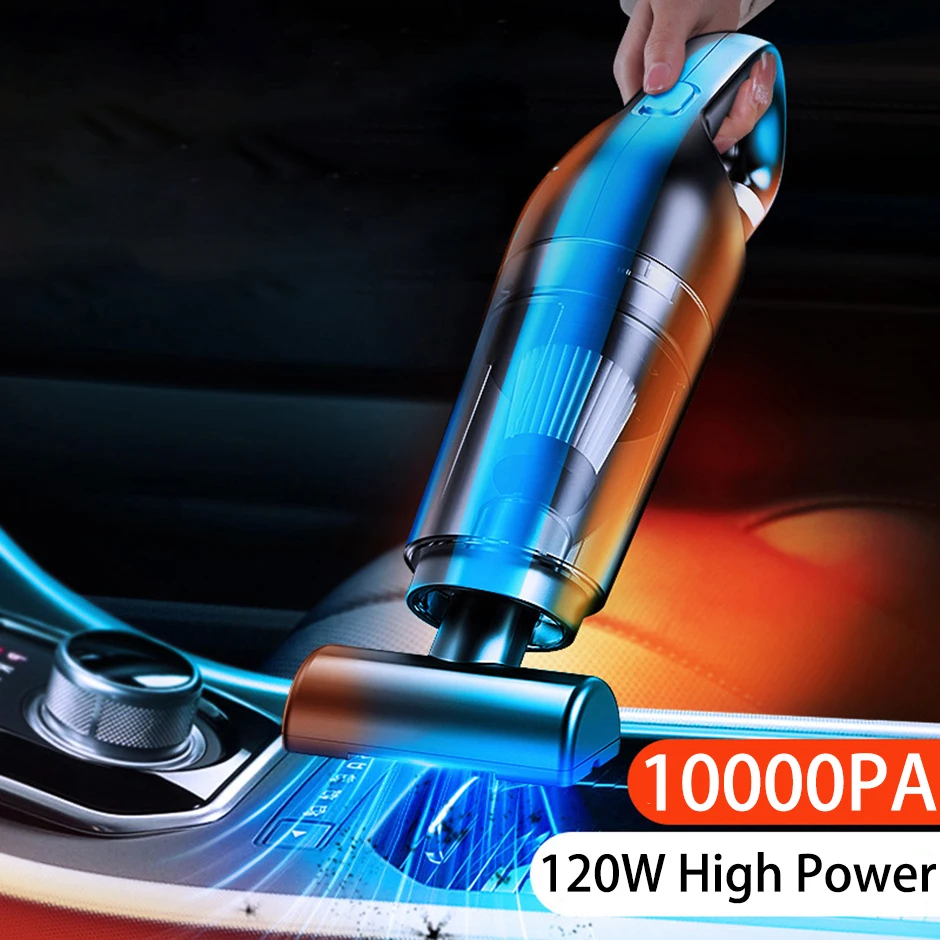 

Car Wireless Vacuum Cleaner 120W High Power Suction Handheld Robot Vacuum Cleaner For Car Home Office Keyboard Cleaning