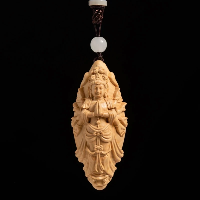 

Тысяча рук Guanyin кулон «Бодхисаттва» резьба по дереву