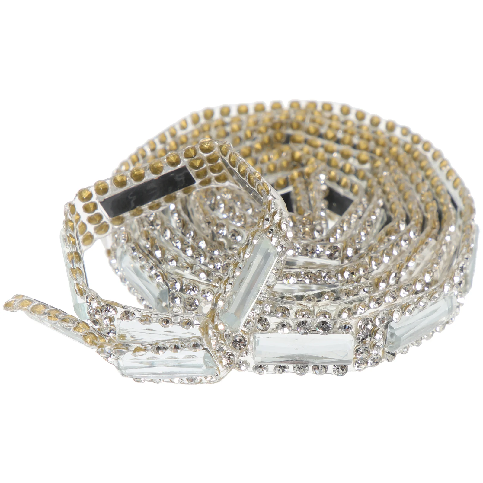 

Dreses Glass Rhinestone Band Multi-function Ribbon Wear-resistant Clothes Trim Crystal Decorative Craft DIY Cuttable Bride