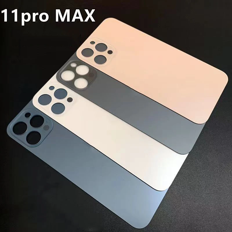 

10pcs for iPhone 8 Plus X XR XS Max 11 PRO 12 PRO Back Shell Door, Large Camera Hole Replacement Rear Battery Glass Cover