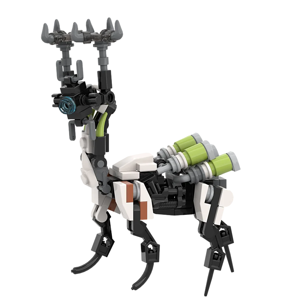 Gobricks Moc West Horizon Beast Grazer Bricks Kit Zero Dawn Deer Herbivore Building Blocks Giocattoli Di Natale Per I Regali Dei Bambini