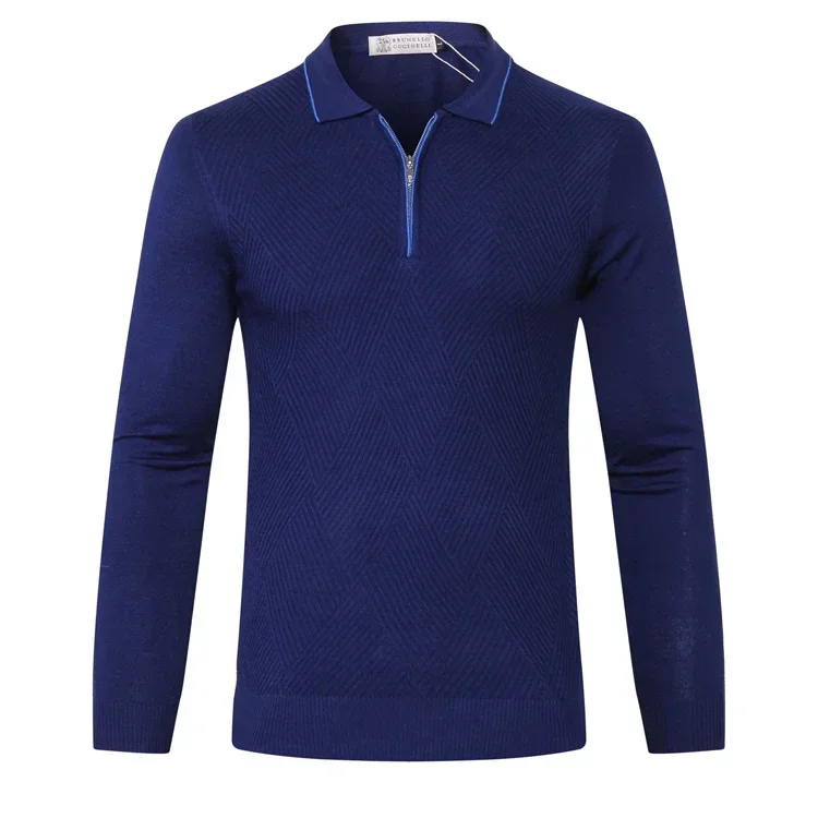 

BILLIONAIRE OECHSLI Sweater wool men's 2024 new warm Fashion button elasticity Casual comfortable high quality big size M-5XL