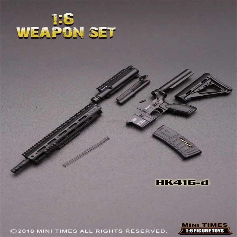 Little Mini Times Toys HK416 M4 1/6 Männlicher Soldat Plastik-Mini-Gewehrmodell Spielzeugzubehör Passend für 12'' Actionfiguren Auf Lager – Detail 22