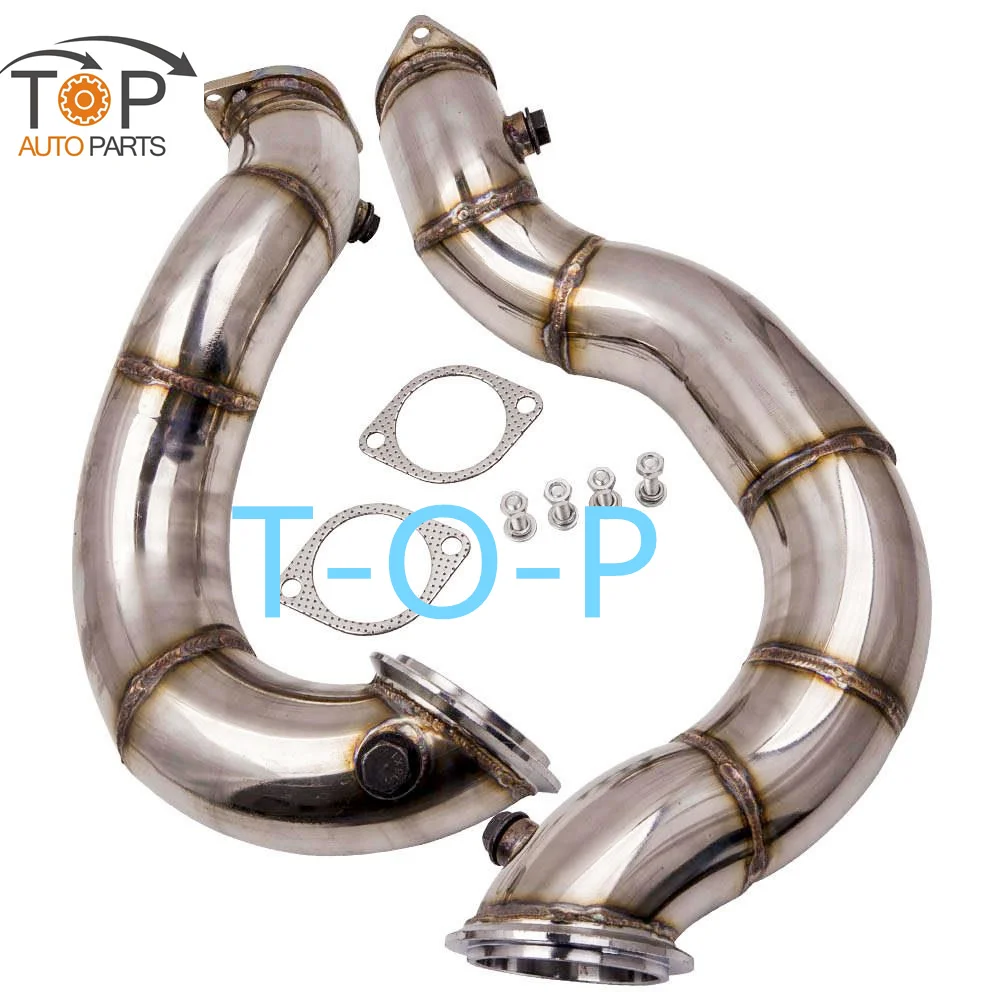 In Acciaio Inox Collettore Di Scarico Pluviali Testata Per Bmw 135I 335I N54 E90 E92 B30 E91 E93 N54 3.0L Twin Turbo