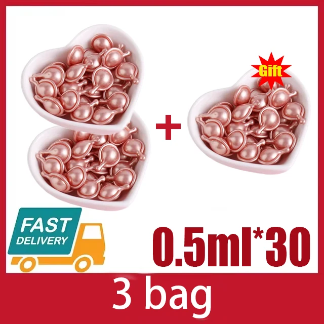 كبسولات حمض الهيالورونيك الوردي مصل مزيل التجاعيد...