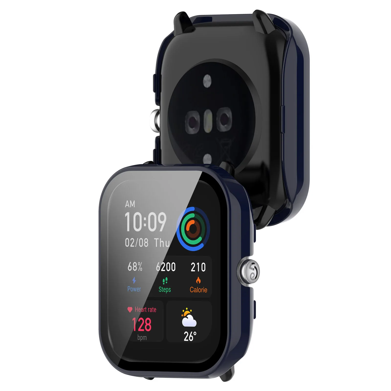 Premium Smartwatch Protective Bumper Case with Tempered Glass