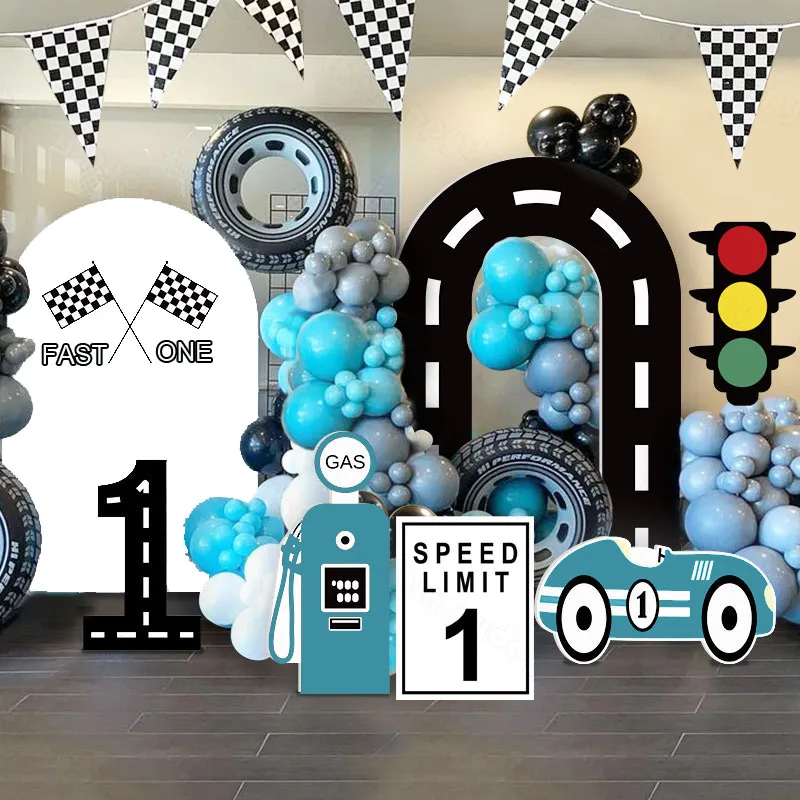 

Custom Two Fast Race Car Balloons Arch Party Backdrops Two Fast Racing Car Balloons Birthday Baby Shower Wedding Party Decor