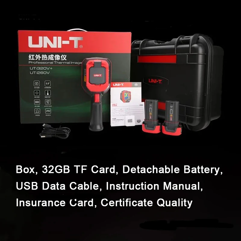 ユニ-t-赤外線サーマルカメラ、タッチスクリーン付き、uti260v