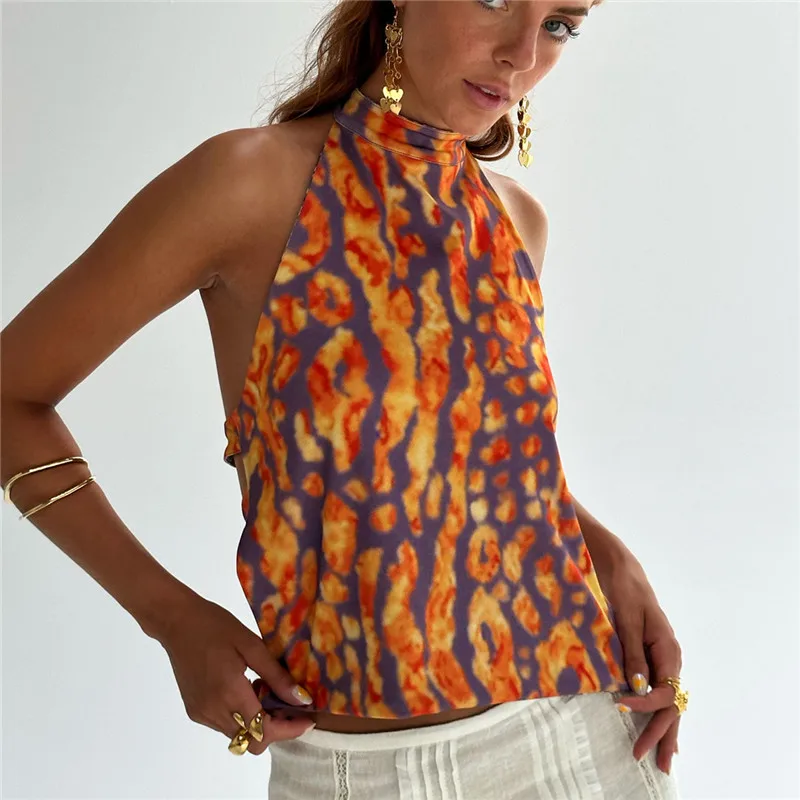 Camiseta Sin Mangas De Encaje Sexy Con Cuello En V Para Mujer