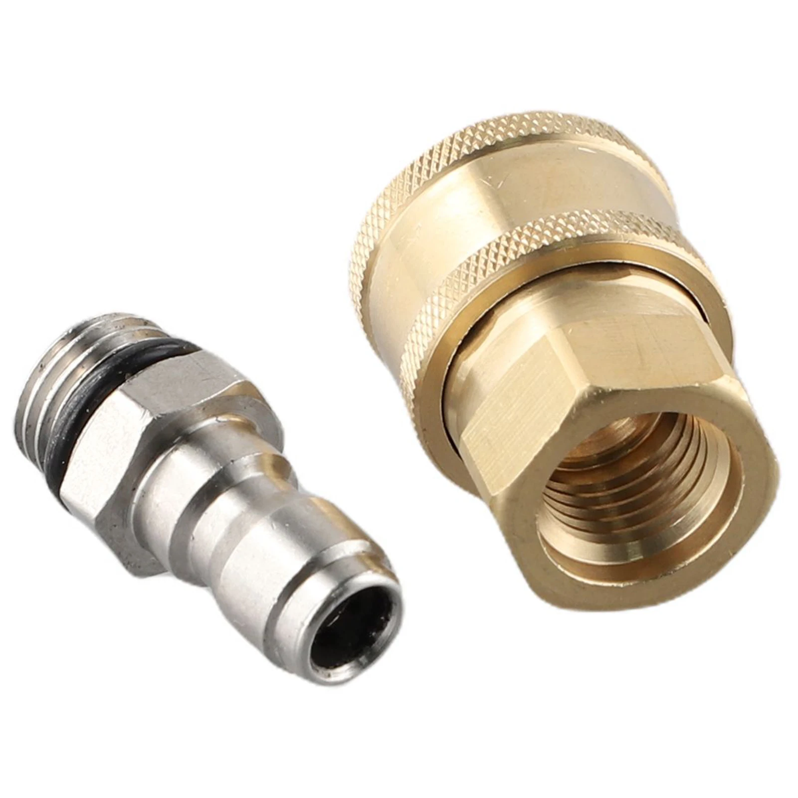 

Spare Connector Parts Garden Washing Adapter Stainless Steel Pressure Washer Quick Release 1/4 Male M22/14 Female