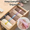 50pcs Clothes Storag Straps Lazy Folding Clothes Artifact Organizer For Wardrobe Bra Socks Storage Roll Elastic Band Cabinets 2