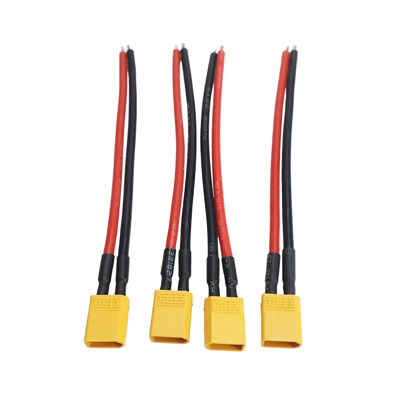 Lot de 4 Connecteurs XT30 Mâle/Femelle 16AWG pour Drone FPV