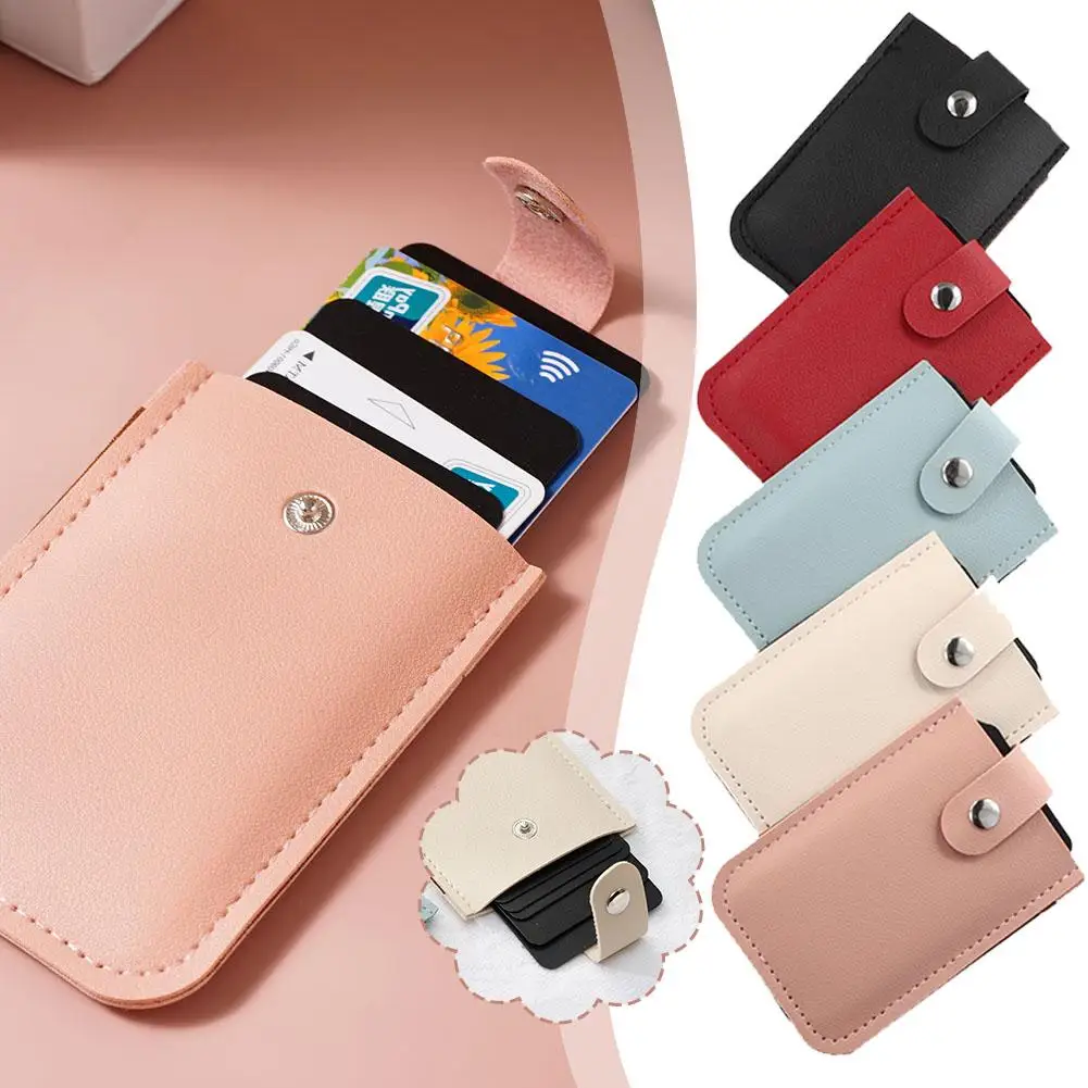 

Multi-card Slots Bank Credit Card Holder Wallet Fashion Leather Card Hasp Ultra-Thin Business Case Card Multifunction Purse D8Z5