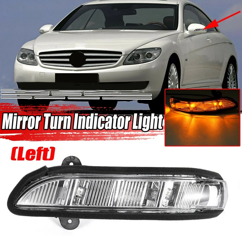 

Car Door Mirror Turn Signal Light For Mercedes W211 W221 W219 2007-2011 E320 E350 E550 E63 2198200621