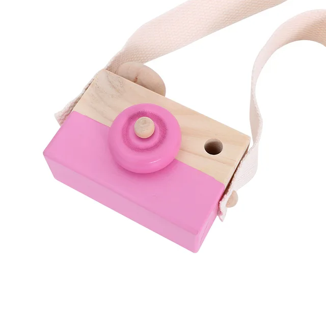 Cute Hanging Wooden Camera Toys Kids Toy Gift Room Decor Furnishing Articles Wooden Toys for Kid Birthday Gift 4