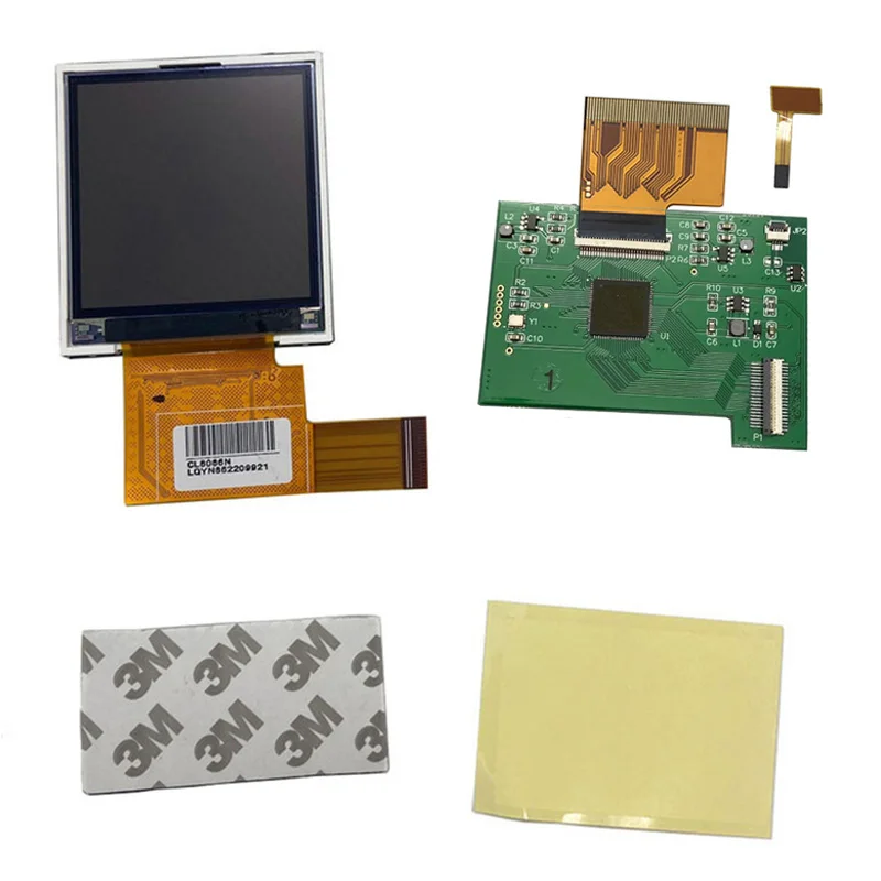 2.2inch Backlight Screen LCD Modification Kit Accessories Replacement Mod Kits For GBC 5 Segment Adjustable Brightness Screen lcd screen replacement