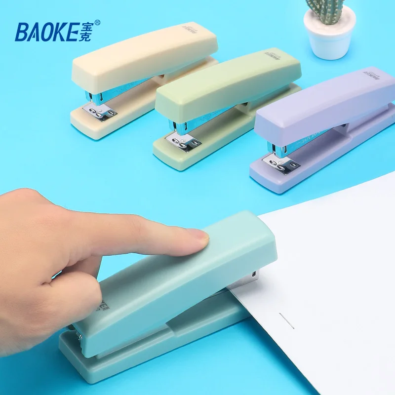 BAOKE ST1127 Colorful Office School Stapler