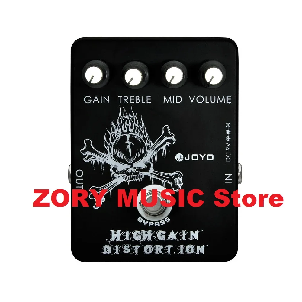 

JOYO JF-04 High Gain Distortion Pedal Effect from AC/DC Crunch to Heavy Metal Pedal Effect for Electric Guitar True Bypass