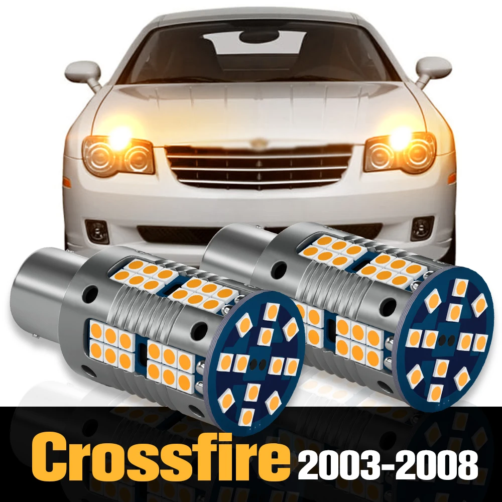 2pcs Canbus LED Turn Signal Light Lamp Accessories For Chrysler Crossfire 2003-2008 2004 2005 2006 2007