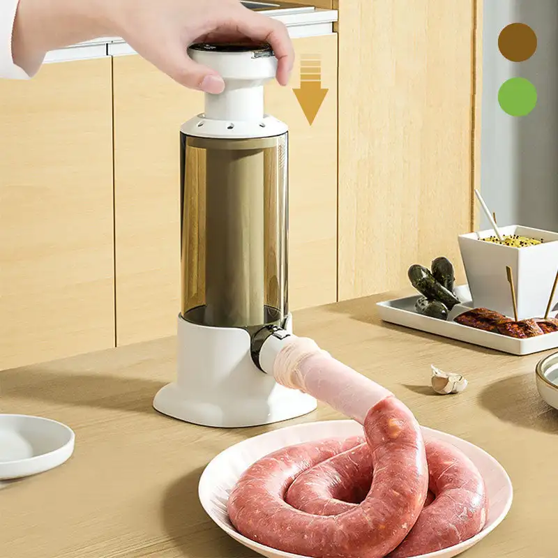 Sausage stuffer with 4 tubes of different sizes
