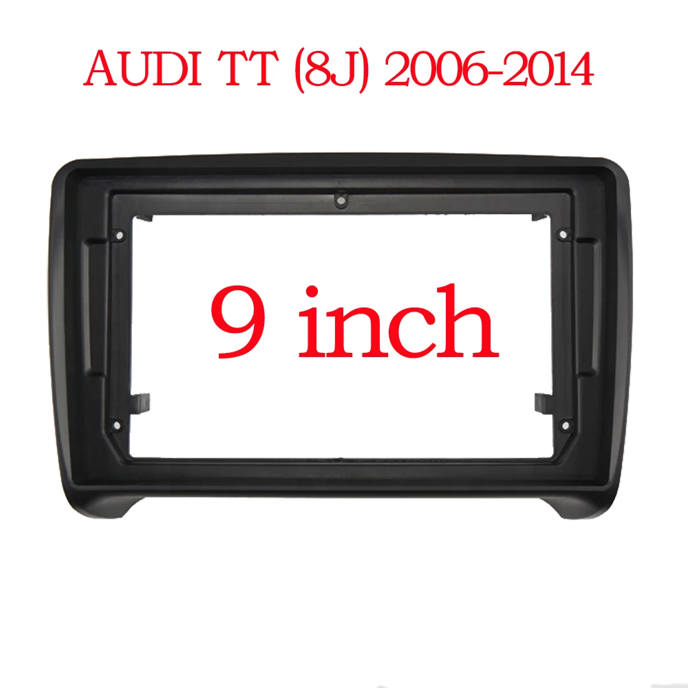 

1din 2Din Car DVD Frame Audio Fitting Adaptor Dash Trim Kits Facia Panel 9inch For AUDI TT 2006-2014 Double Din Radio Player