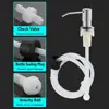 Kitchen Sink Liquid Soap Dispenser Mounted Stainless Steel Countertop Water Pump Extension Tube Dishwashing Liquid Dispenser 5