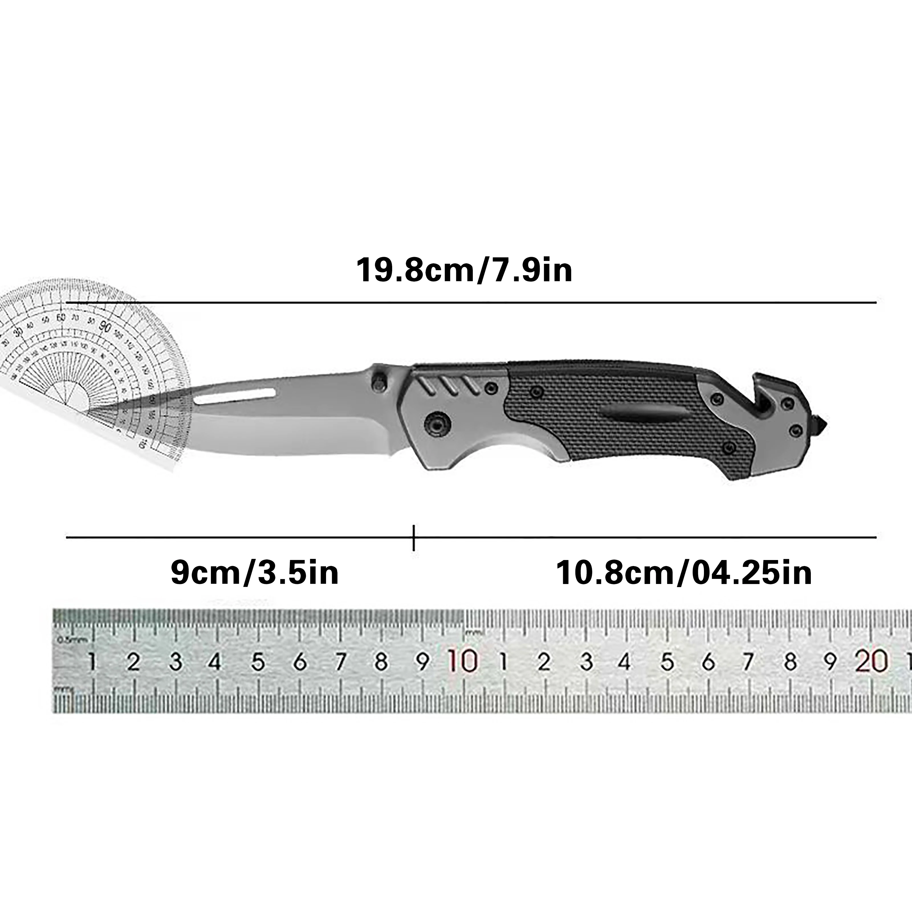 Folding Knife Outdoor Stainless Steel Folding Multifunctional Knife Camping Outdoor Tactical EDC Pocket Knives Hardness Survival Self-defense