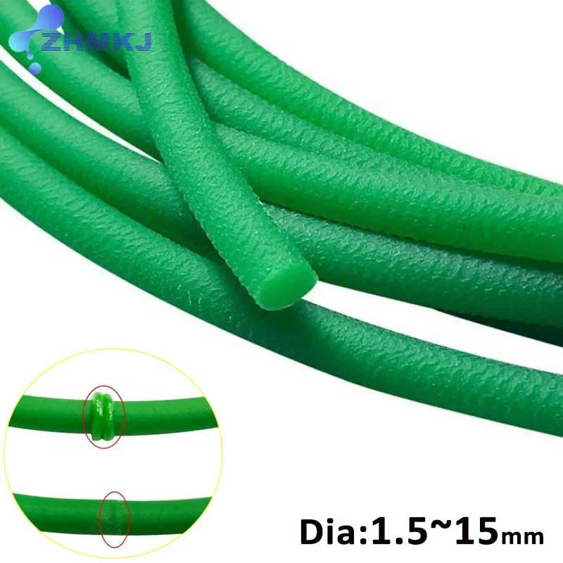 Polyurethane conveyor belts PU drive belt transmission drive belt rubber belt synchronous belt Diameter 1.5 2 2.5 3 3.5 4 5 6 7 8 10 12mm