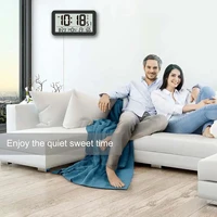 Large Digital Wall Clock with Temperature Humidity Calendar 8.5"Desk LCD Alarm Clock Backlight for Bedroom Office Living Room 3