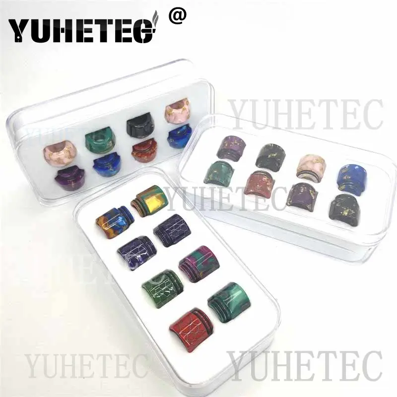 

8Pcs/Box Drip Tip 810 MTL RTA MouthPiece for TFV8/TFV12 Tank Stainless Steel Resin Machine Accessories Random Color
