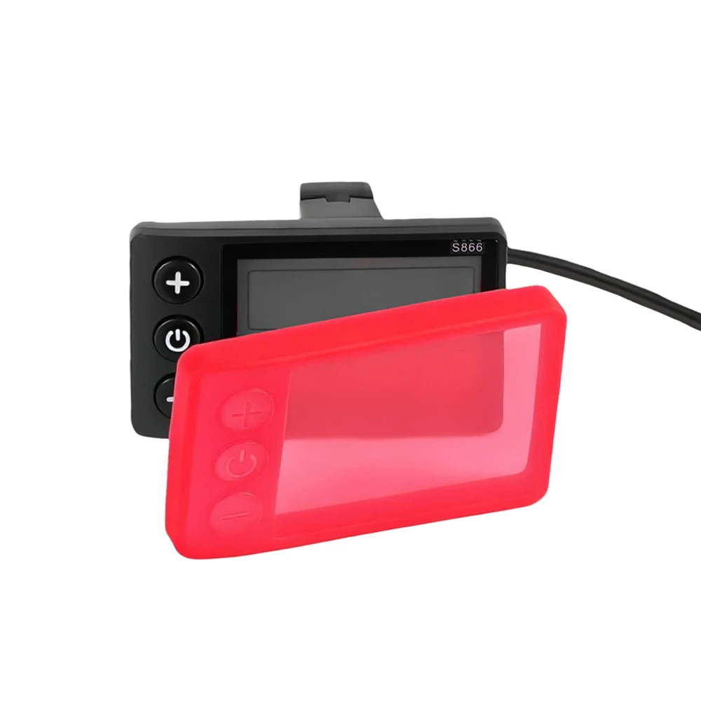Für S866 Elektrische Fahrrad Display LCD Meter 24V 36V 48V für Kickscooter Control WP Stecker LCD Display Panels silikon Abdeckung Teile – Detail 26